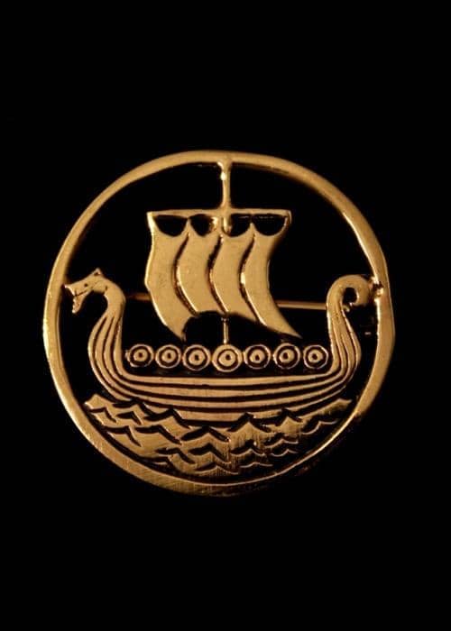 1404637400 Broche vikingo con bote de dragón - Espadas y Más