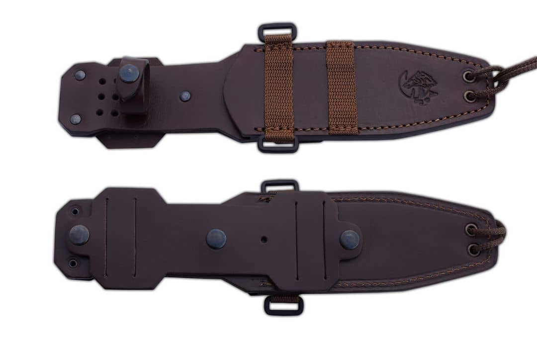 Cuchillo wolf cocobolo liso funda piel 1407-CO - Espadas y Más