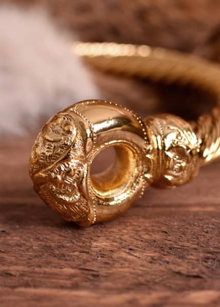 Collar o Gran torque en Snettisham - réplica en latón chapado en oro 1416425000 - Espadas y Más