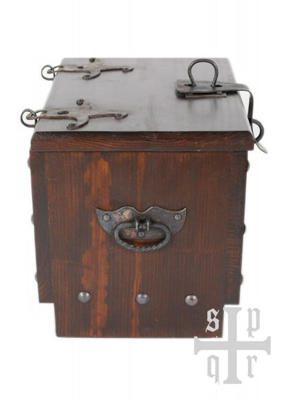 Caja de madera vikinga con motivo de serpiente Midgard, aprox. 33 x 25 x 28 cm 1564000137 - Espadas y Más
