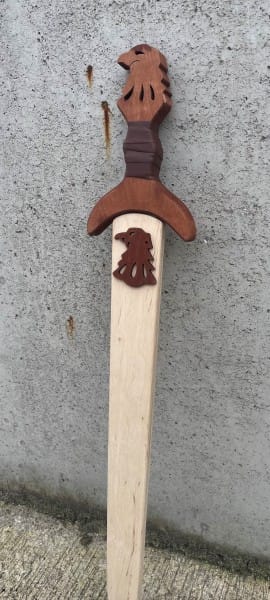 Espada de caballero de madera para niños, aprox. 60 cm 1580090263-R - Espadas y Más