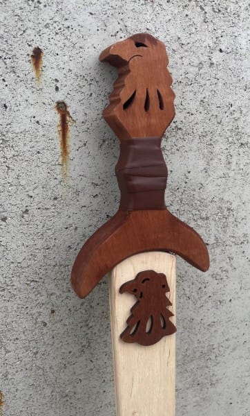 Espada de caballero de madera para niños, aprox. 60 cm 1580090263-R - Espadas y Más