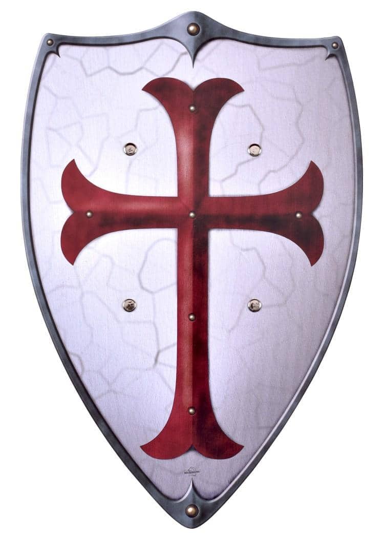1580357600 Escudo de madera para niños Caballeros Templarios - Espadas y Más