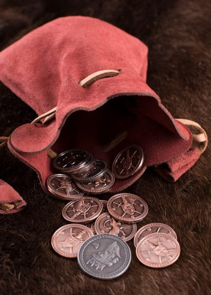 Imagen de Bolso de cuero, Cartera pequeña hecha de ante, diferentes colores 1638140160 parte de nuestra colección en Espadas y más, sitio oficial.