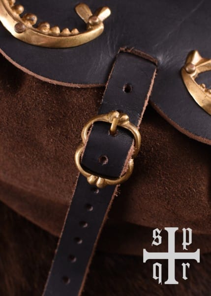 Bolso de cinturón de cuero medieval, diferentes colores 1664001050 - Espadas y Más