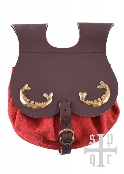 Bolso de cinturón de cuero medieval, diferentes colores 1664001050 - Espadas y Más