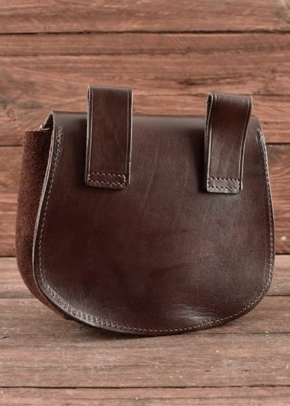 Imagen de Bolso para cinturón en relieve Thorshammer, cuero parte de nuestra colección en Espadas y más, sitio oficial. Esta imagen describe  bolsa