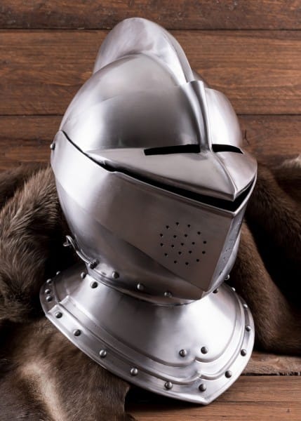 Casco cerrado inglés, acero de 1,6 mm 1710442116 - Espadas y Más