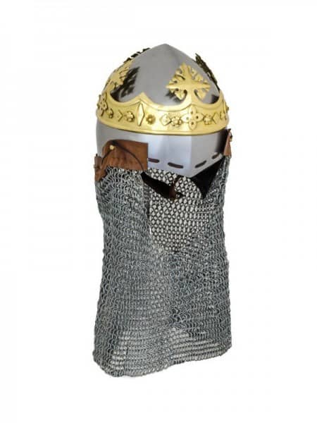 Casco Robert Bruce, campana de lavabo medieval con fuente, acero de 1,6 mm 1716181600 - Espadas y Más