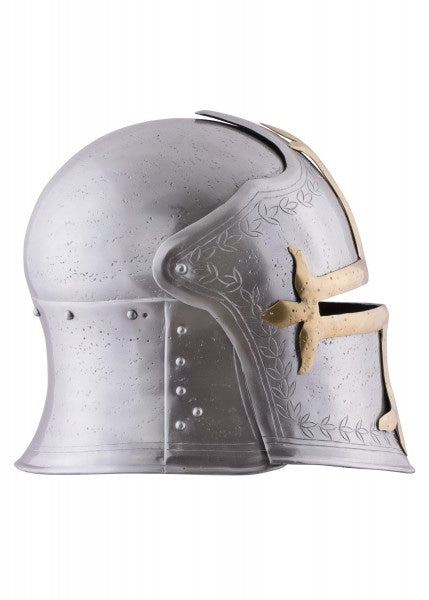 Casco Arquero medieval Schaller con visera con bisagras, acero de 1,6 mm 1716632516 - Espadas y Más