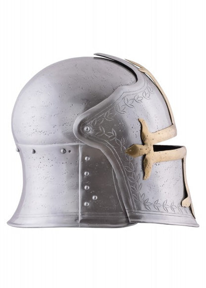 Casco Arquero medieval Schaller con visera con bisagras, acero de 1,6 mm 1716632516 - Espadas y Más