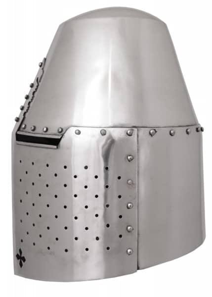 1723095102 Casco de olla grande con corte transversal, acero de 1,6 mm - Espadas y Más