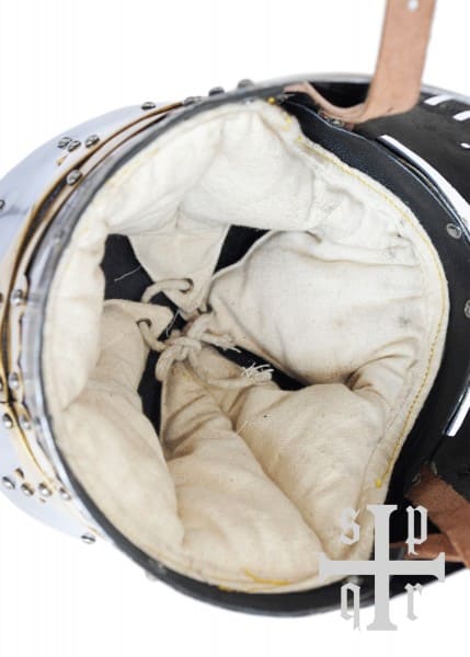 Casco de olla temprana, casco de cruzado, siglo XIII, acero de 2 mm 1764000083 - Espadas y Más