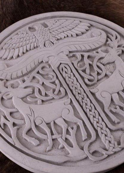 Irminsul, decoración de pared hecha de piedra fundida gris 2080990101 - Espadas y Más