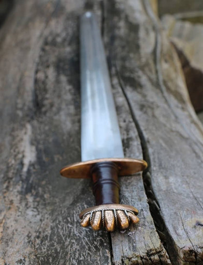 Espada vikinga Grom Petersen tipo O de bronce con hilo plateado VSW46 - Espadas y Más