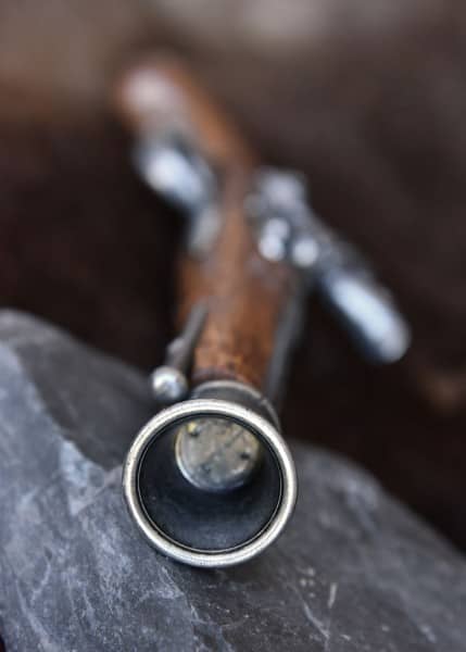 Pistola de castillo de piedra pirata, siglo 18, réplica 2347106601 - Espadas y Más