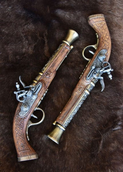 Imagen de Pistolas de duelo, Espingolen, juego de 2, siglo 18, latón, réplica 2347110822 parte de nuestra colección en Espadas y más, sitio oficial.