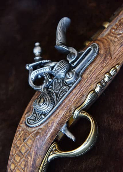 Imagen de Pistolas de duelo, Espingolen, juego de 2, siglo 18, latón, réplica 2347110822 parte de nuestra colección en Espadas y más, sitio oficial.
