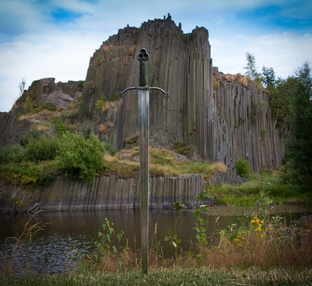 Espada Claíomh Solais-Espada de la luz, espada de trébol irlandesa MSW190 - Espadas y Más