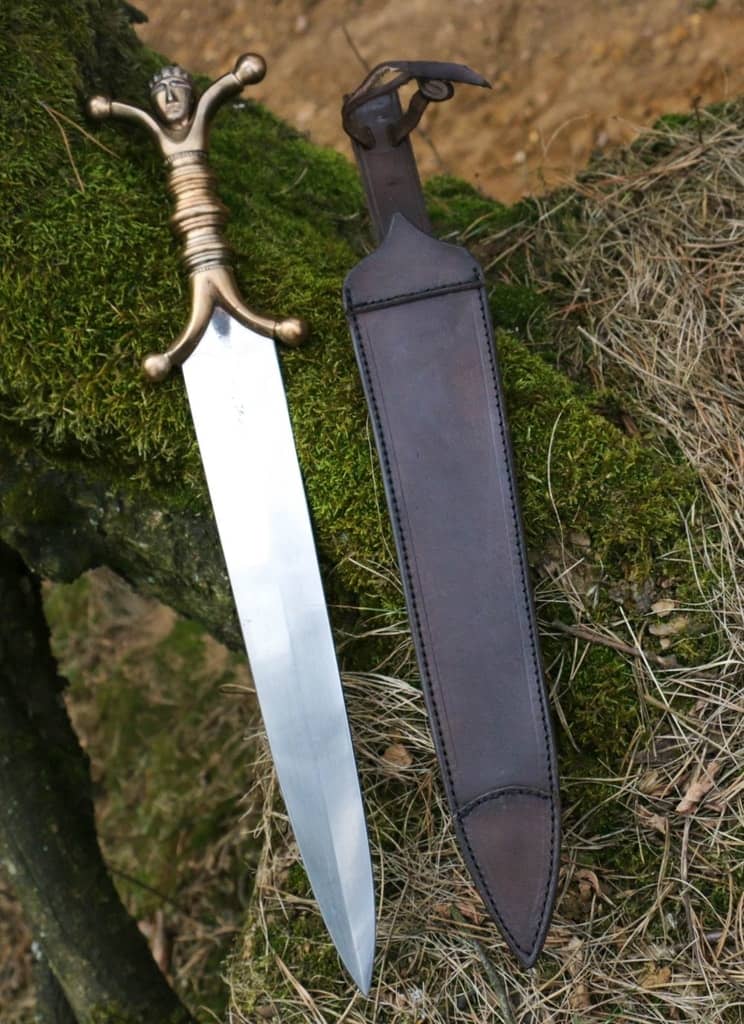 Daga Maeg de bronce antropomórfica celta ASW56 - Espadas y Más