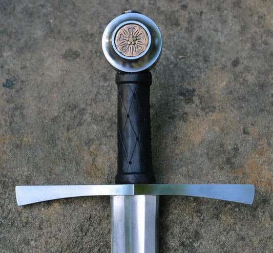 Espada medieval Ronir con rosa Full Tang MSW242 - Espadas y Más