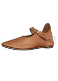 31118145100 Zapatos reversibles medievales con cierre de hebilla - Espadas y Más