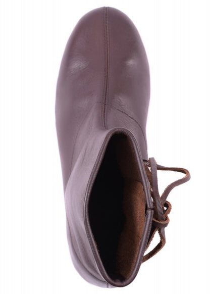 Imagen de Botas cortas medievales con cordones, marrón oscuro 3123110500 parte de nuestra colección en Espadas y más, sitio oficial.