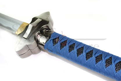 Imagen de Katana de Rin Okumura funcional afilada Acero de Damasco Blue Exorcist 40587 parte de nuestra colección en Espadas y más, sitio oficial.