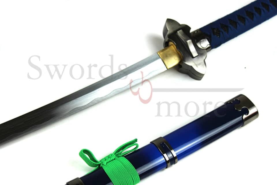 Katana de Rin Okumura funcional afilada acero de damasco Blue Exorcist 40587 - Espadas y Más