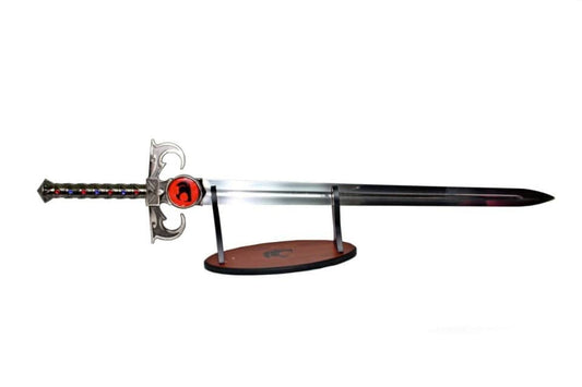 Espada de fantasía del Augurio Thundercats igual que la de la serie TunderCats con expositor. Vendida por Espadas y más