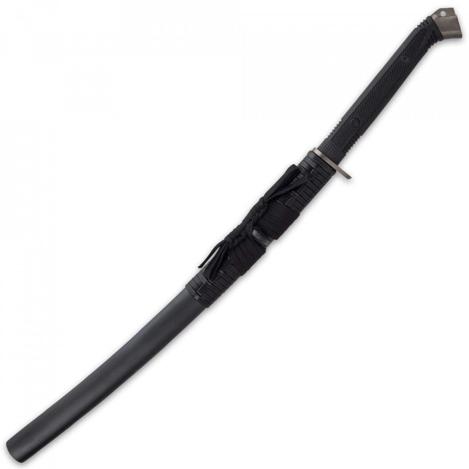Wakizashi honshu boshin midnight forge acero de damasco negro UC3125B - Espadas y Más