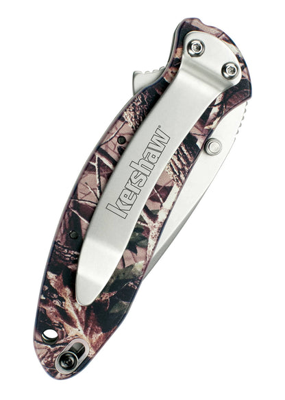 Navaja de bolsillo plegable Kershaw Scallion, Camuflaje KW-1620C - Espadas y Más