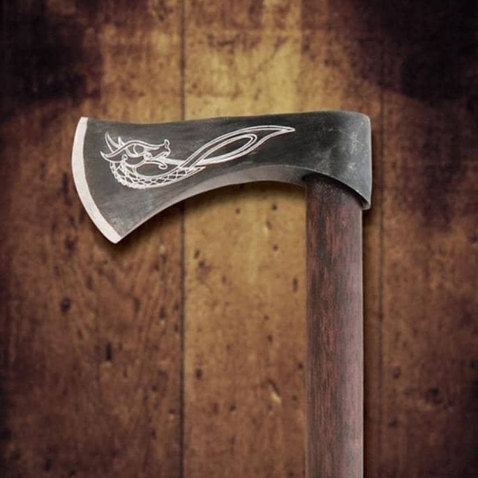 601030 Hacha de Lanzar Vikinga Funcional - Espadas y Más