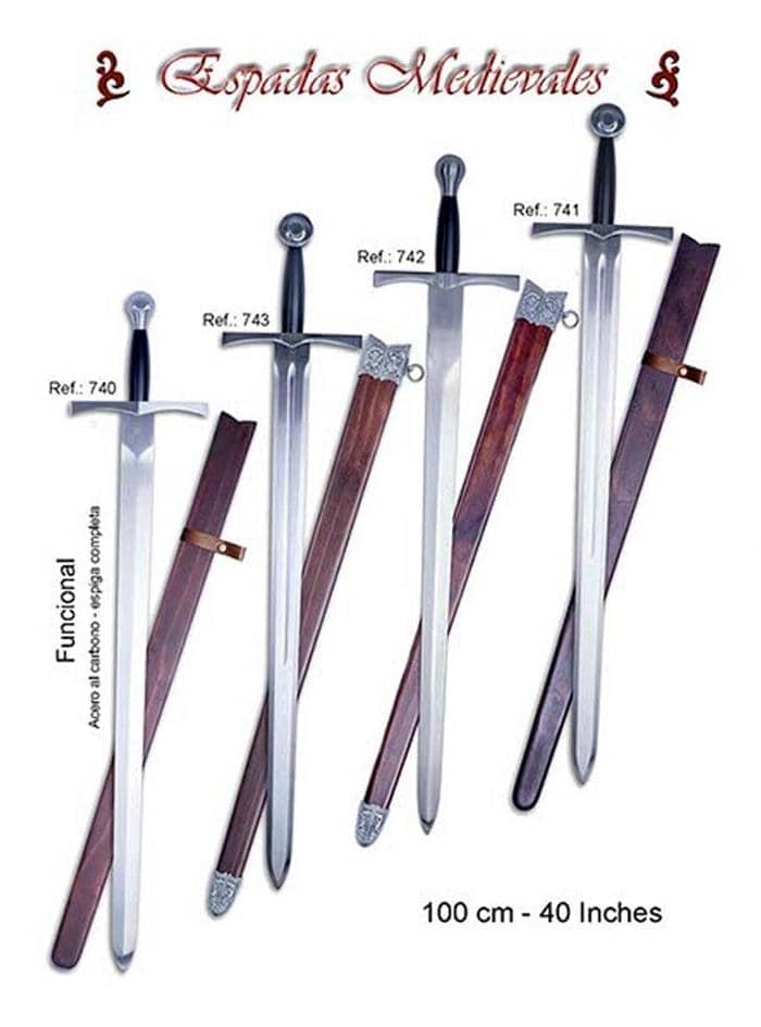 741 Espada medieval sencilla - Espadas y Más