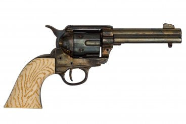 Imagen de Revólver CAL .45 Peacemaker 4,75", 8186 Réplica no funcional parte de nuestra colección en Espadas y más, sitio oficial.