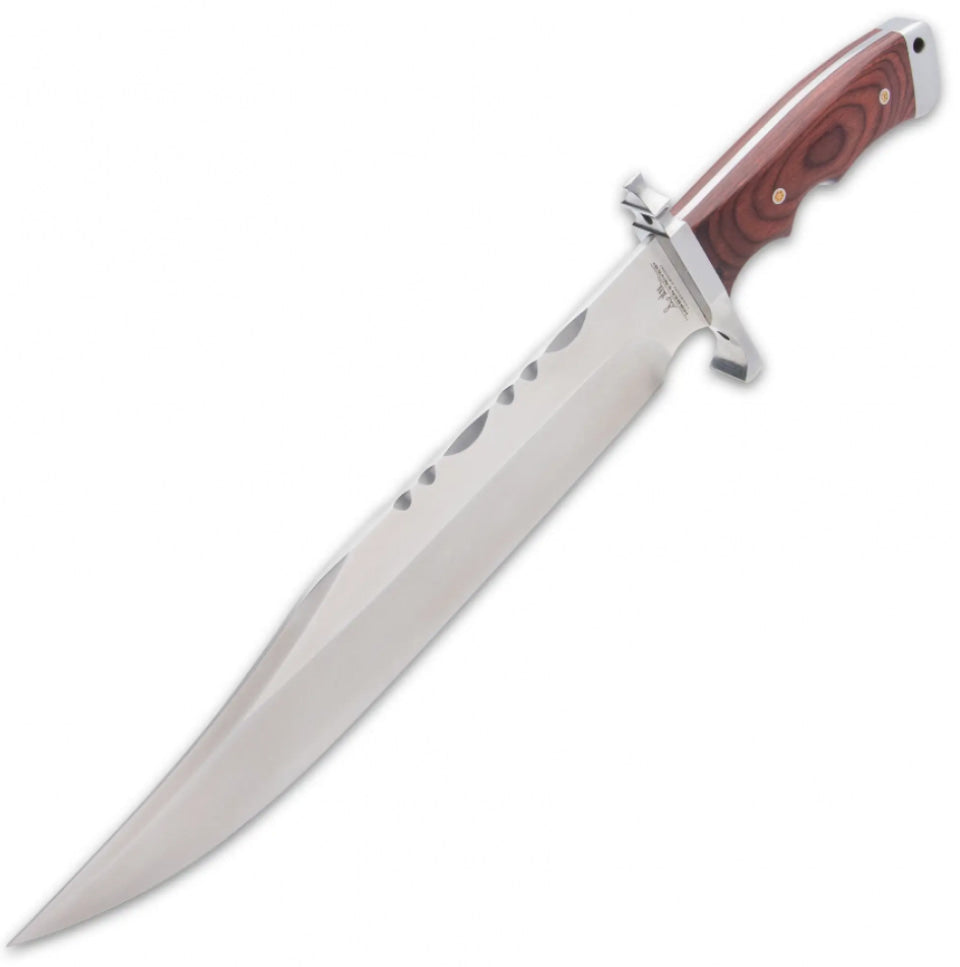 HIBBEN BLOODWOOD MAGNUM CUCHILLO BOWIE CON VAINA GH5104 - Espadas y Más