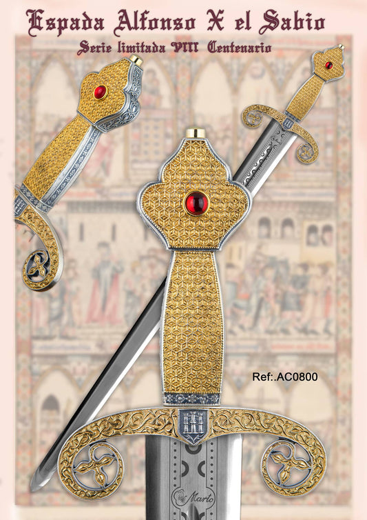 Espada Alfonso X "El Sabio" - Edición Limitada AC0800 Marto - Espadas y Más