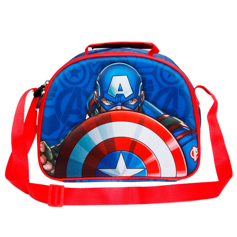 Bolsa portameriendas 3D Patriot Capitan America Marvel - Espadas y Más