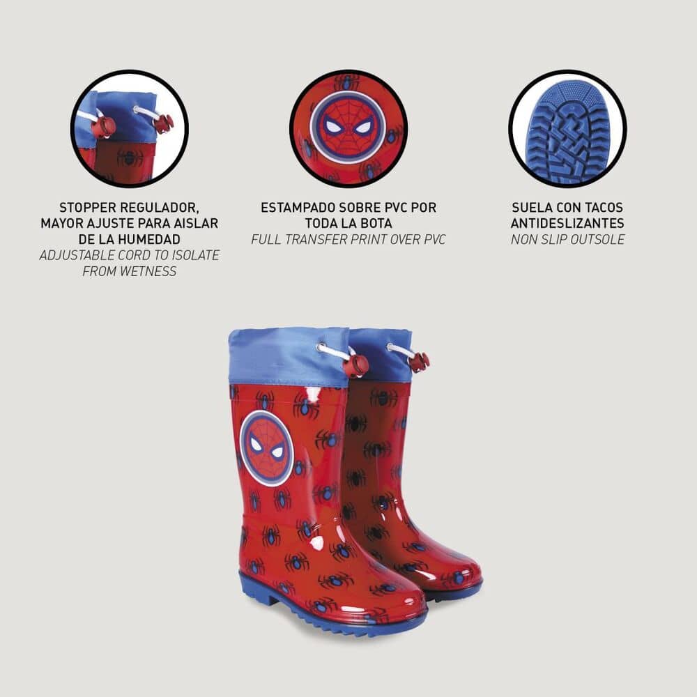 Botas agua Spiderman Marvel - Espadas y Más