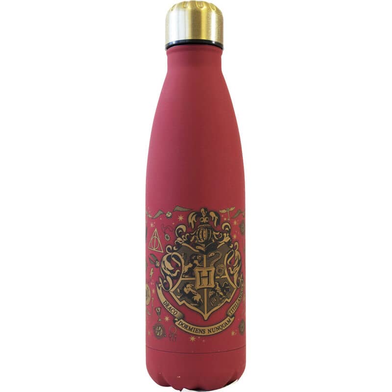 Botella Acero Inoxidable Hogwars Harry Potter 500ml - Espadas y Más