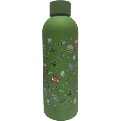Botella Acero Inoxidable Minecraft 500ml - Espadas y Más