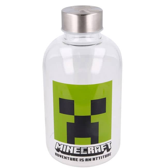 Botella cristal Minecraft 620ml - Espadas y Más