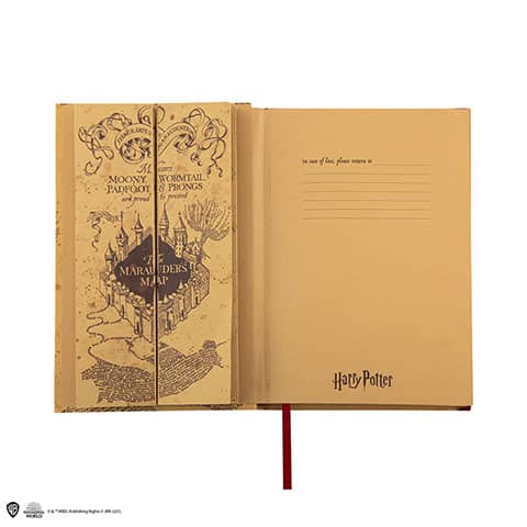 Cuaderno y pequeña réplica Mapa del Merodeador - Harry Potter CR5107 - Espadas y Más