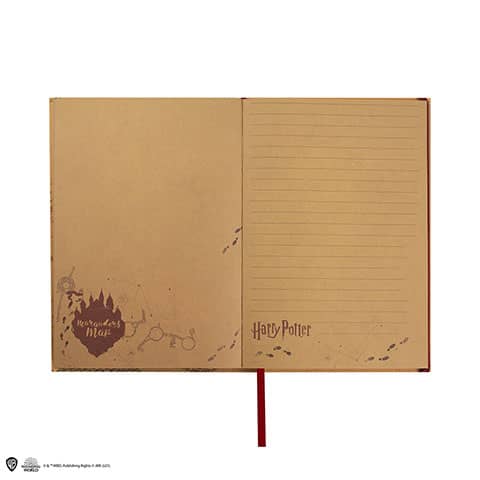 Cuaderno y pequeña réplica Mapa del Merodeador - Harry Potter CR5107 - Espadas y Más