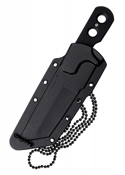 Cuchillo de cuello Mini Tac, con hoja dentada , filo liso o punta tanto Cold Steel CST-49HT - Espadas y Más