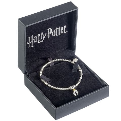 Pulsera de bolas Snitch doradas con cristal - Harry Potter EBHPSB004 - Espadas y Más