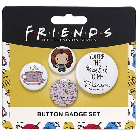 Set de 4 insignias Rachel - Friends EFTB0007 - Espadas y Más