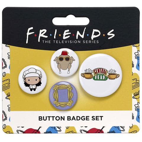 Set de 4 insignias Monica - Friends EFTB0008 - Espadas y Más