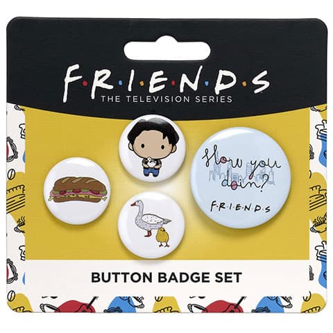 Set de 4 insignias Joey - Friends EFTB0012 - Espadas y Más