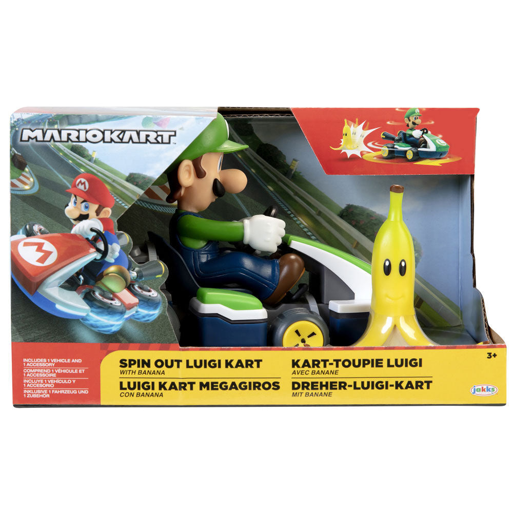 Figura Luigi Kart megagiros Mario Kart 6,5cm - Espadas y Más